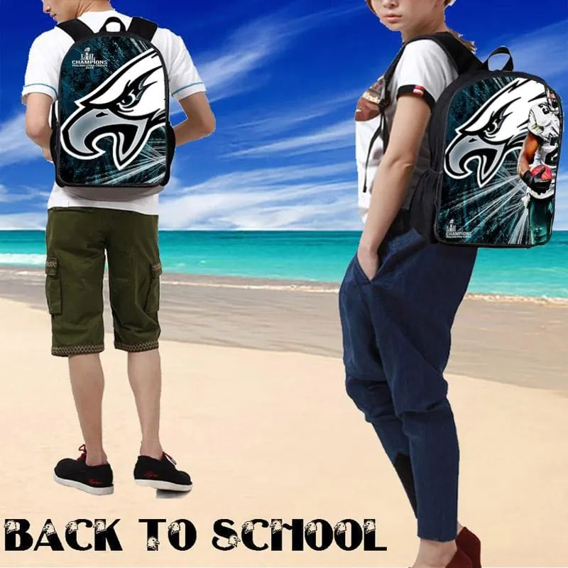 17" 3D Eagles Backpack|NFL Philadelphia Eagles Laptop Backpack|College Bookbag