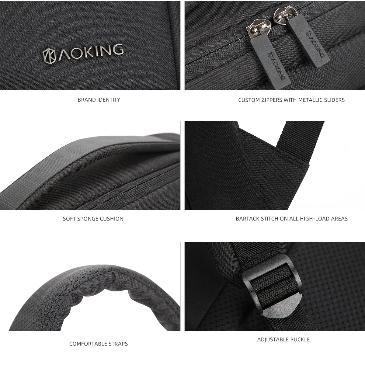Aoking  Travel Smart Laptop Backpack - Sn1133-5