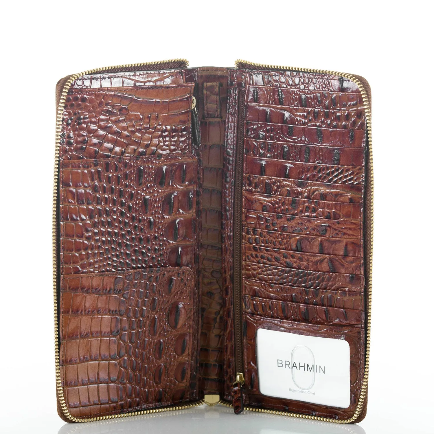 Brahmin Skyler Clutch Wallet - Pecan Melbourne