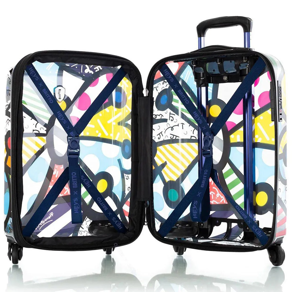 Britto Butterfly TRANSPARENT Carry On Spinner
