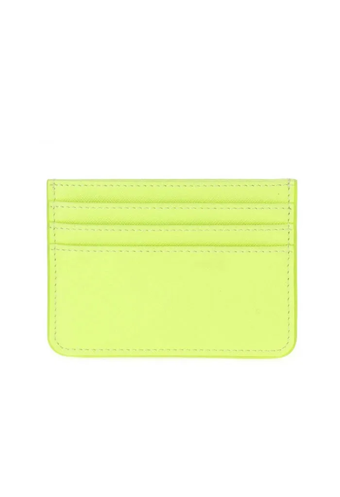 Caroline Card Holder-Neon Yellow
