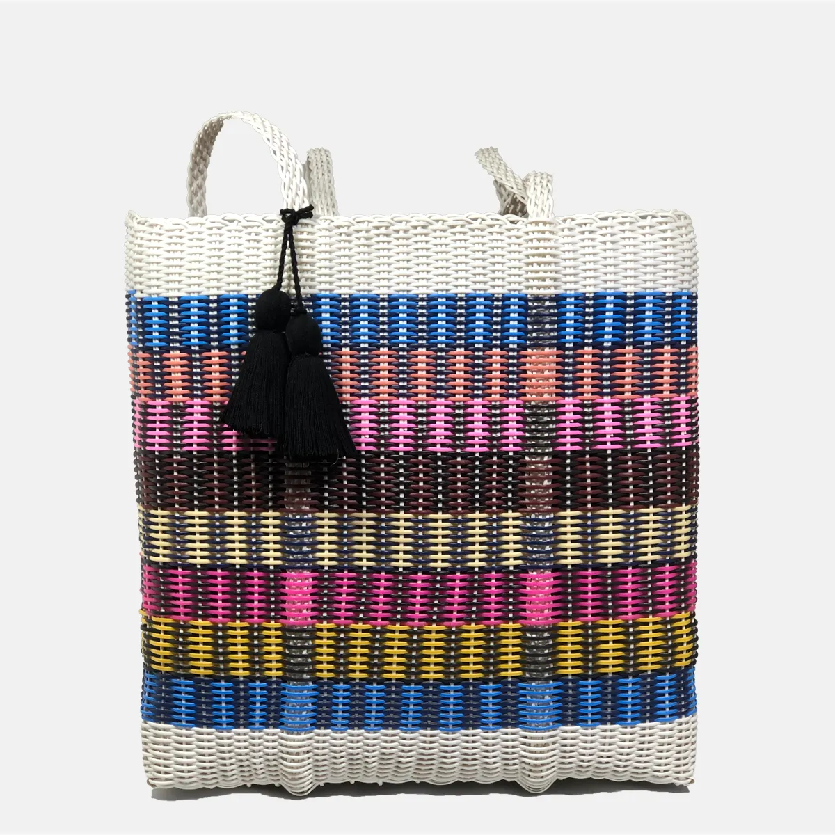 cesta tote ~ ex-large ~ multicolor striped