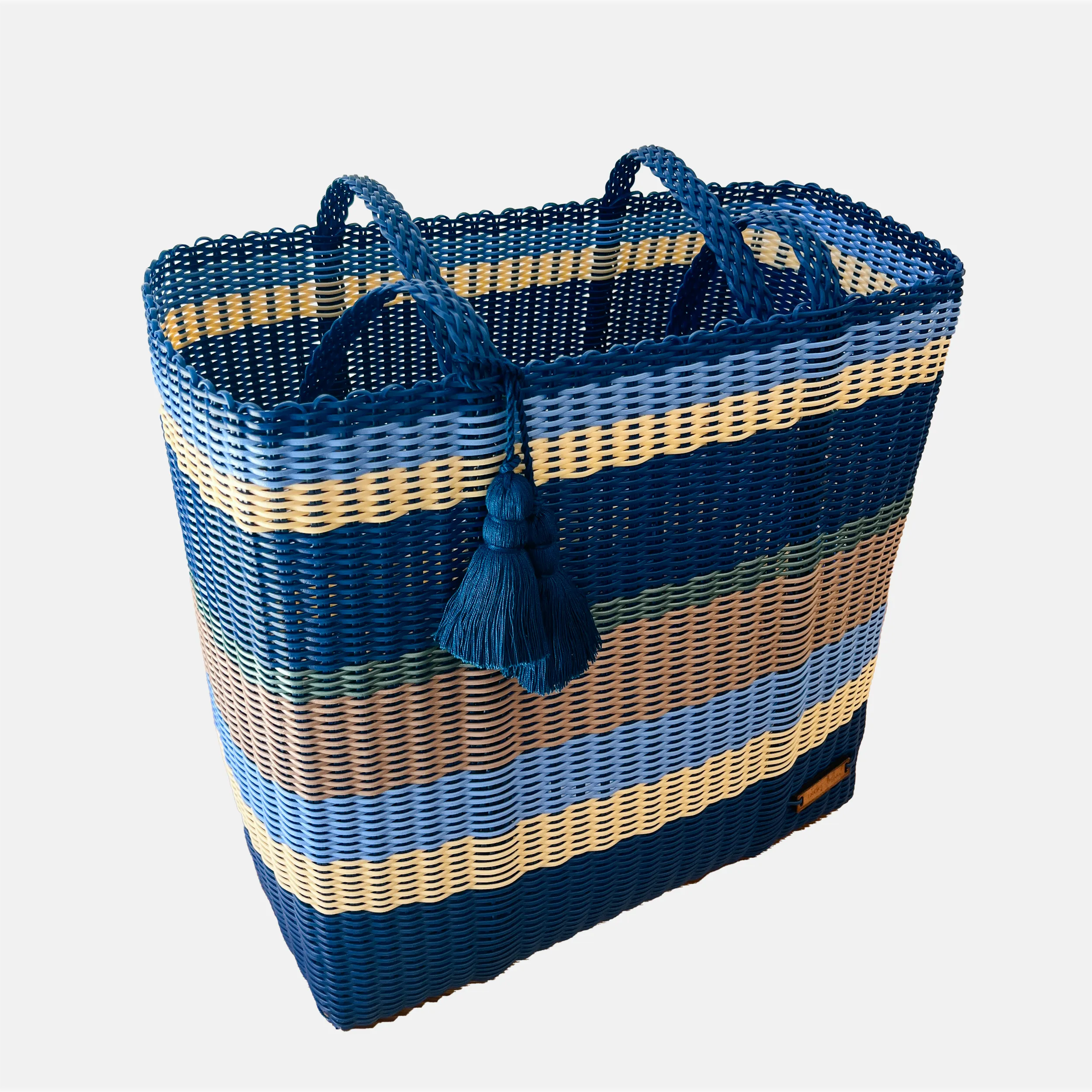 cesta tote ~ ex-large ~ multicolor striped