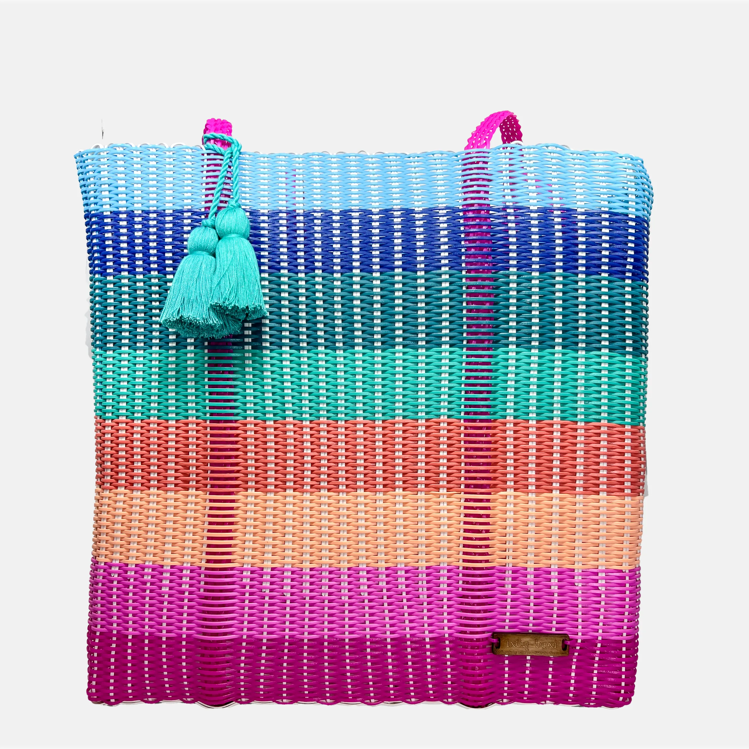 cesta tote ~ ex-large ~ multicolor striped