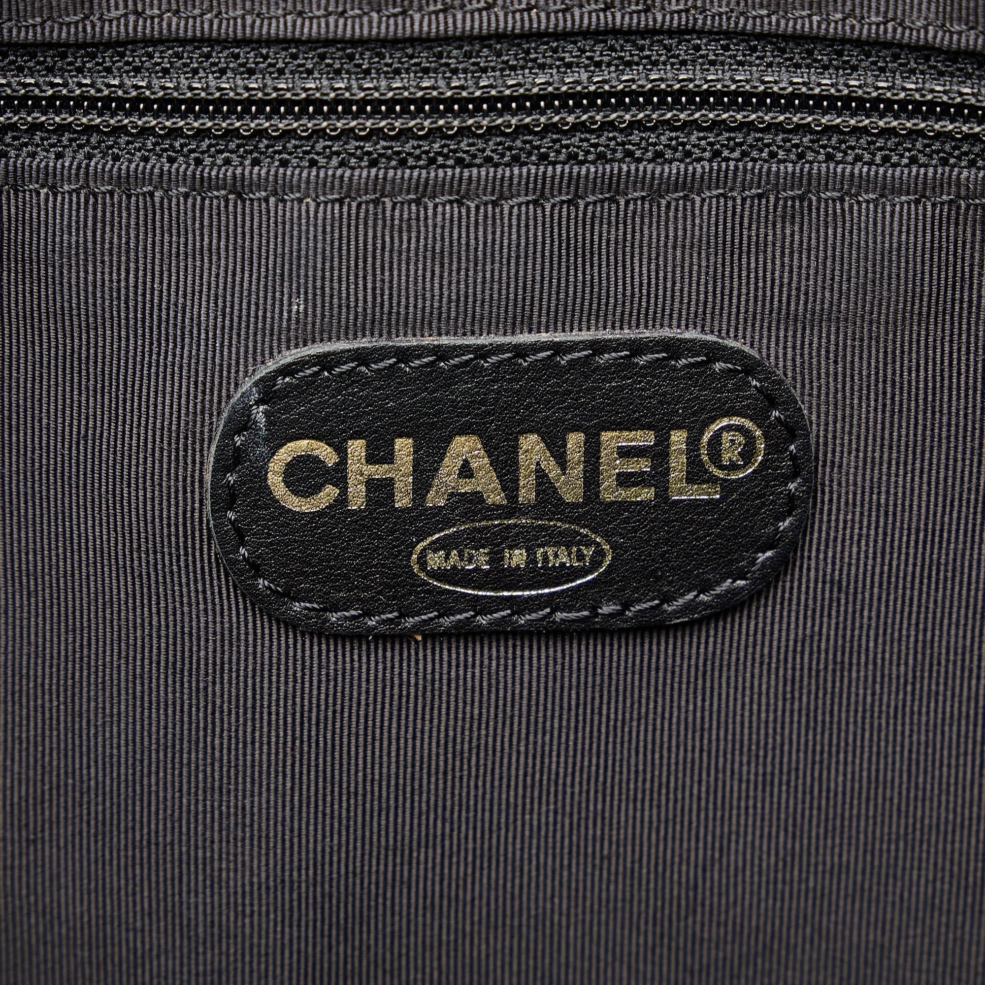 CHANEL CC Embossed Leather Tote Tote Bag