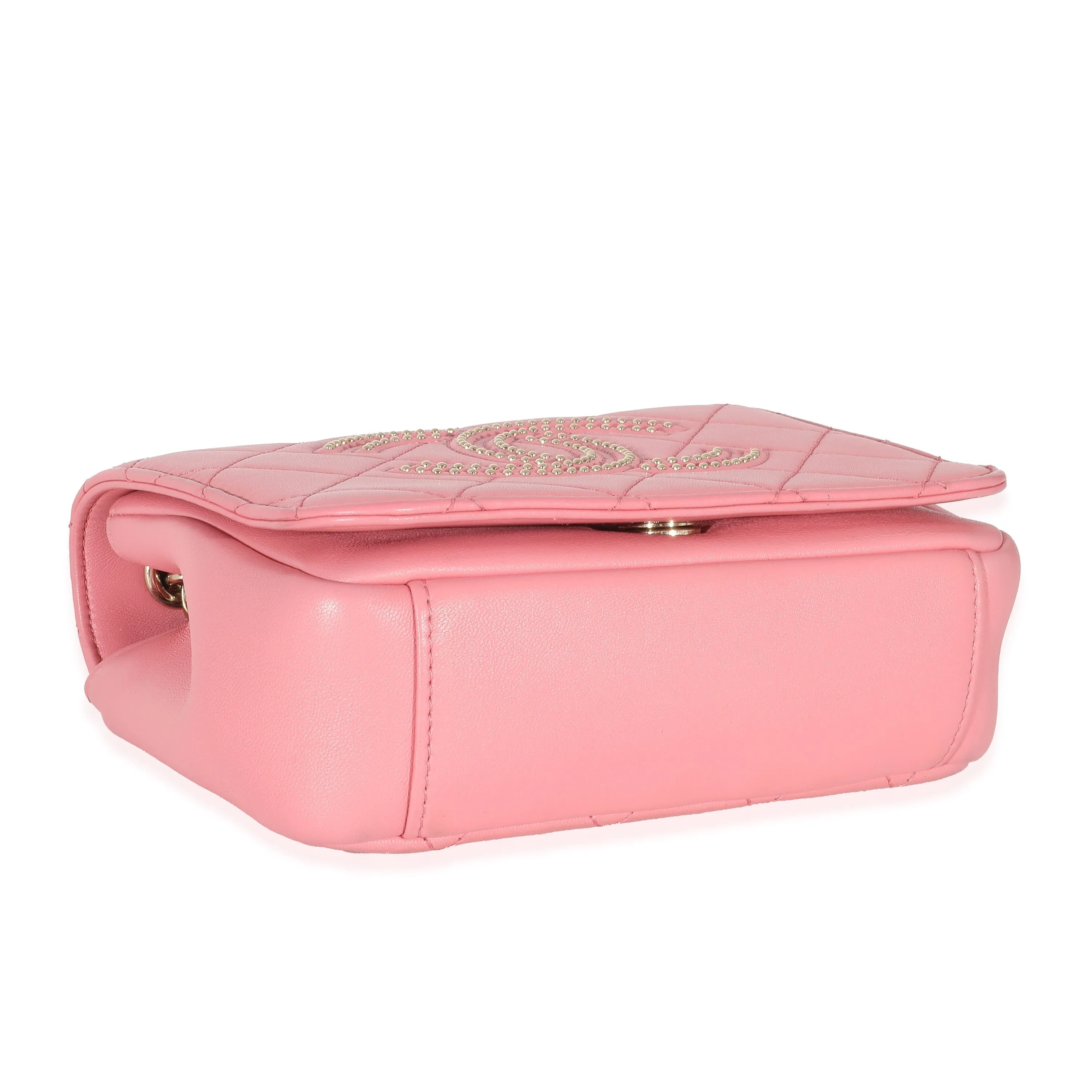 CHANEL Pink Quilted Calfskin Beauty Begins Flap Bag