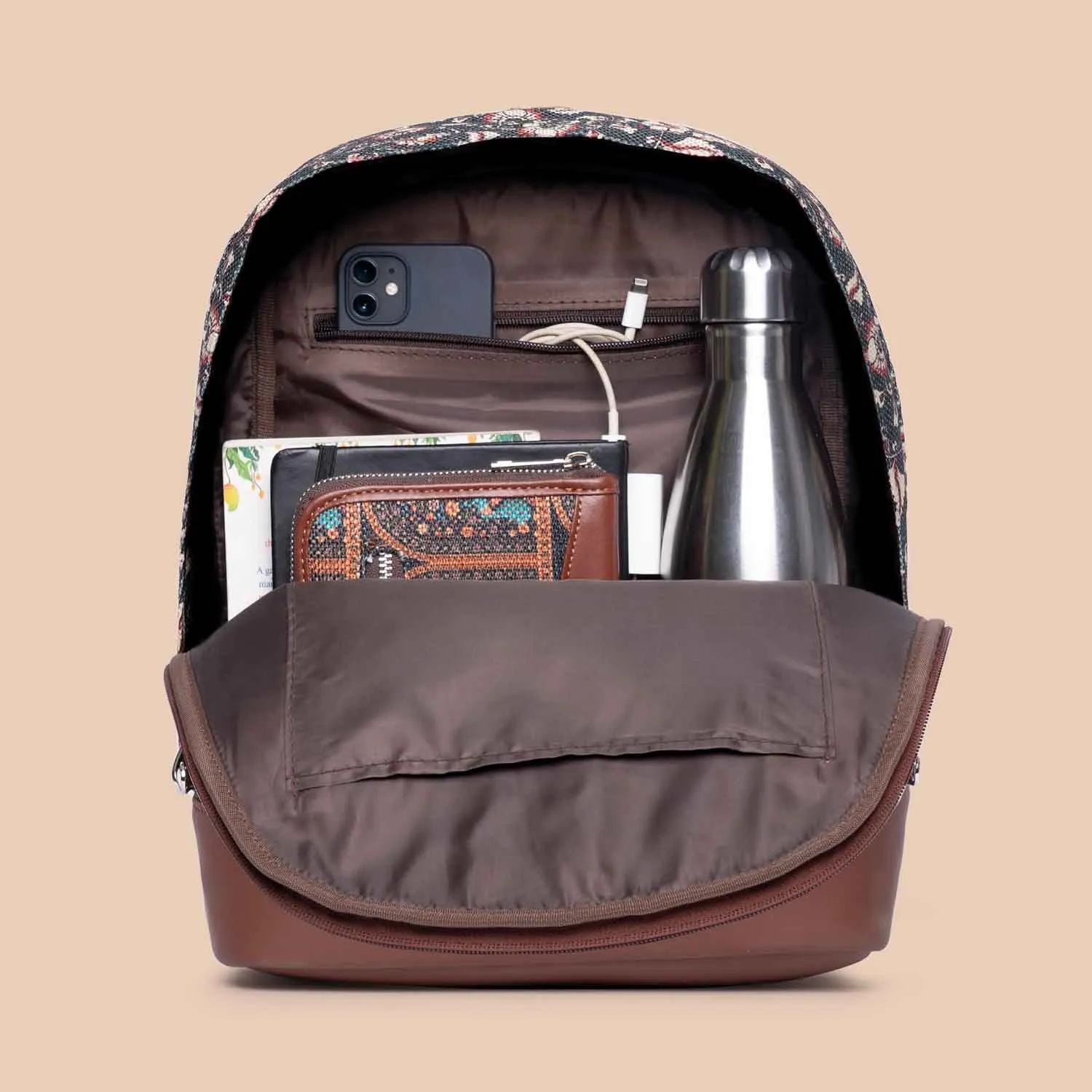 Chittoor Blue Kalamkari Dome Daypack