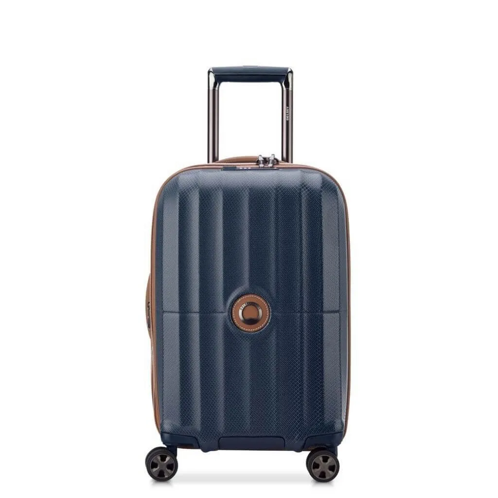 Delsey St Tropez 55cm Expandable Carry On Luggage - Navy
