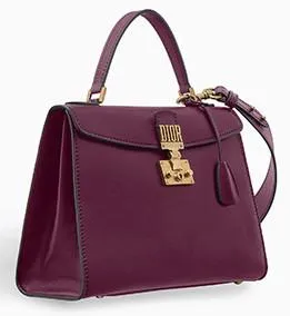 Dioraddict Handbag in Smooth Calfskin, Black, Red or Burgundy