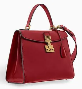 Dioraddict Handbag in Smooth Calfskin, Black, Red or Burgundy