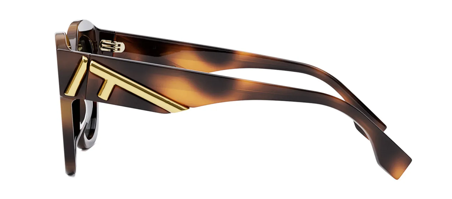 Fendi FIRST FE 40098I 53B Square Sunglasses