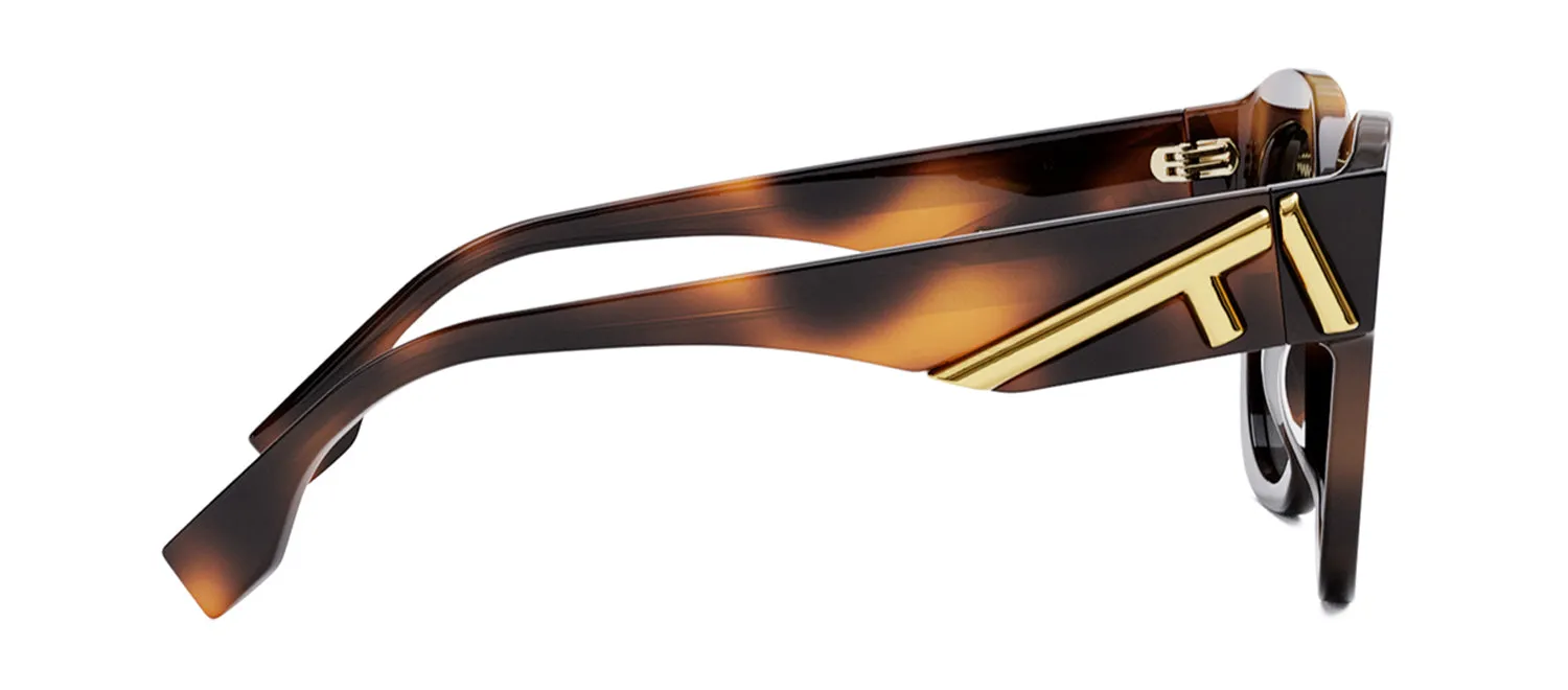 Fendi FIRST FE 40098I 53B Square Sunglasses