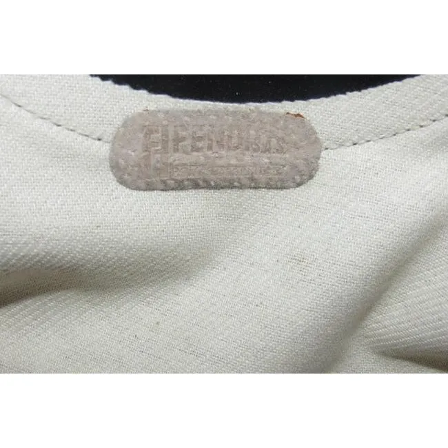 Fendi Regimental Stripe & Camel Leather Porthole Tote
