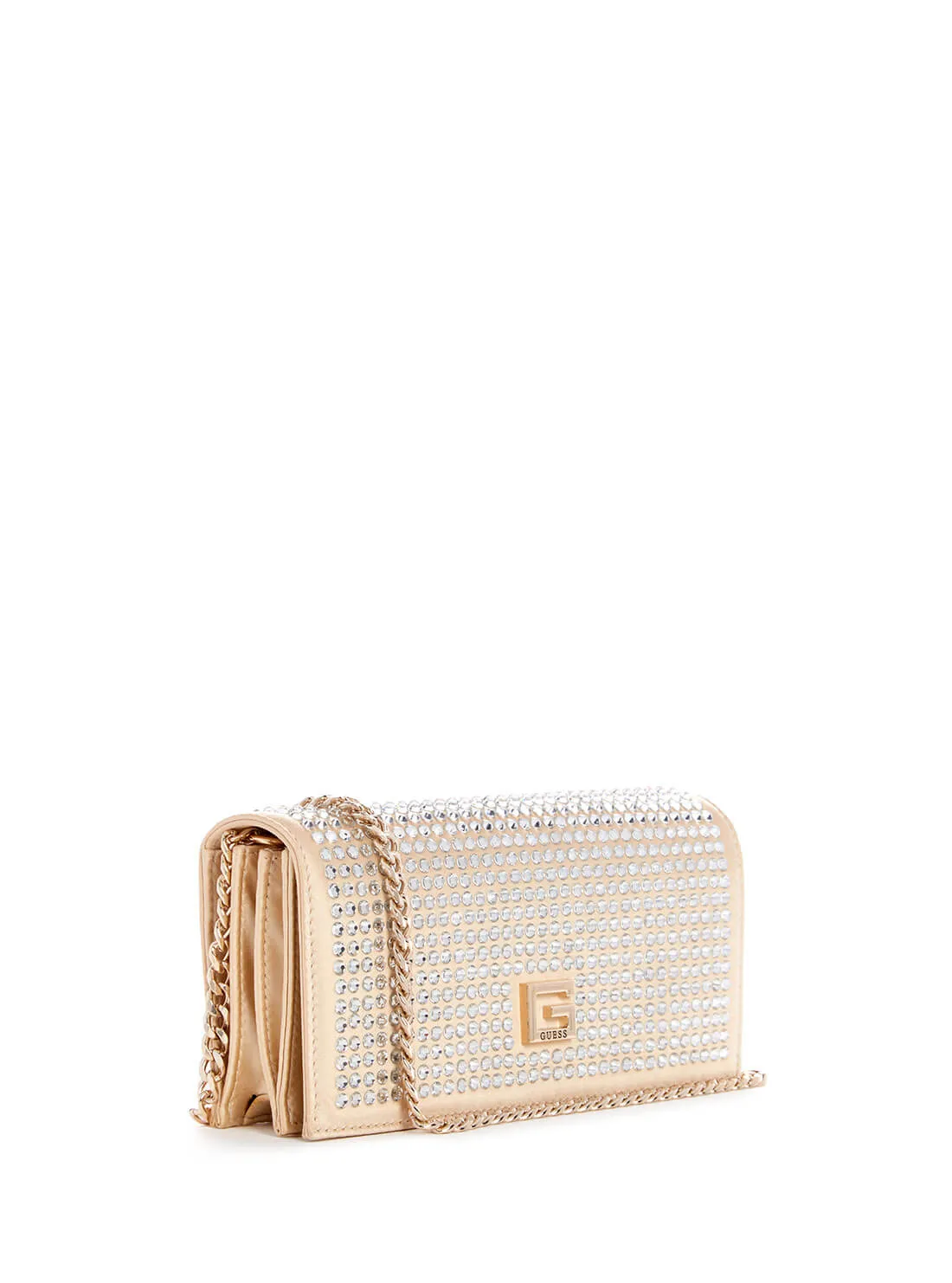 Gold Gilded Glamour Crossbody Clutch