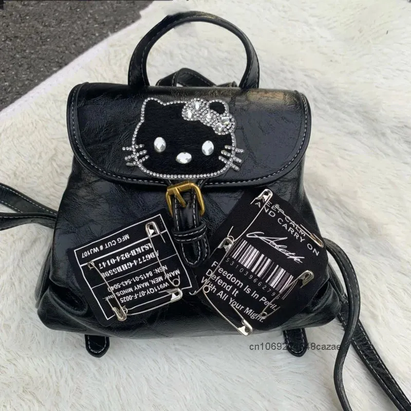 Hello Kitty Mini Backpack Sweet Cool Y2K Spicy Girl Korean Casual Bag