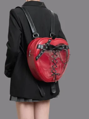 Hiatus Strap Chain Apple Shoulder Gothic Backpack Belt Dark Bow Bag