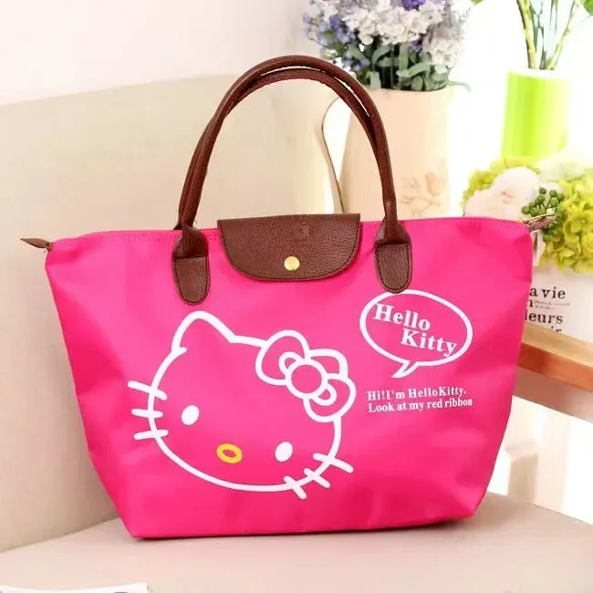 Kawaii Hello Kitty Waterproof Travel Handbag