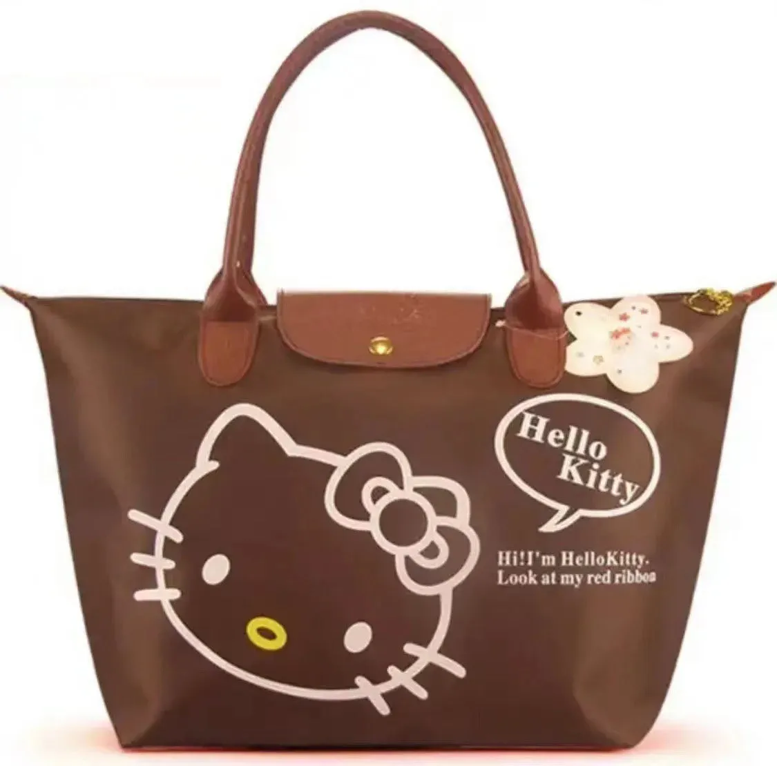 Kawaii Hello Kitty Waterproof Travel Handbag