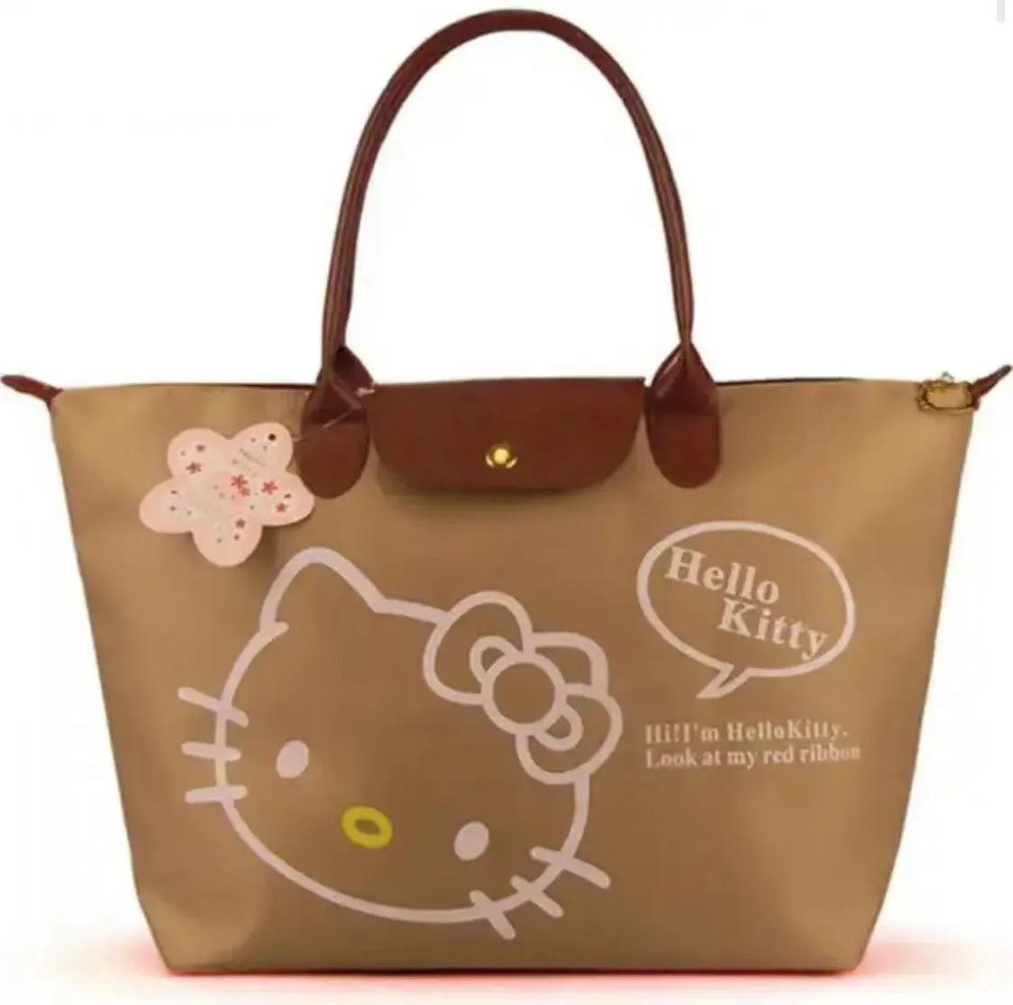 Kawaii Hello Kitty Waterproof Travel Handbag
