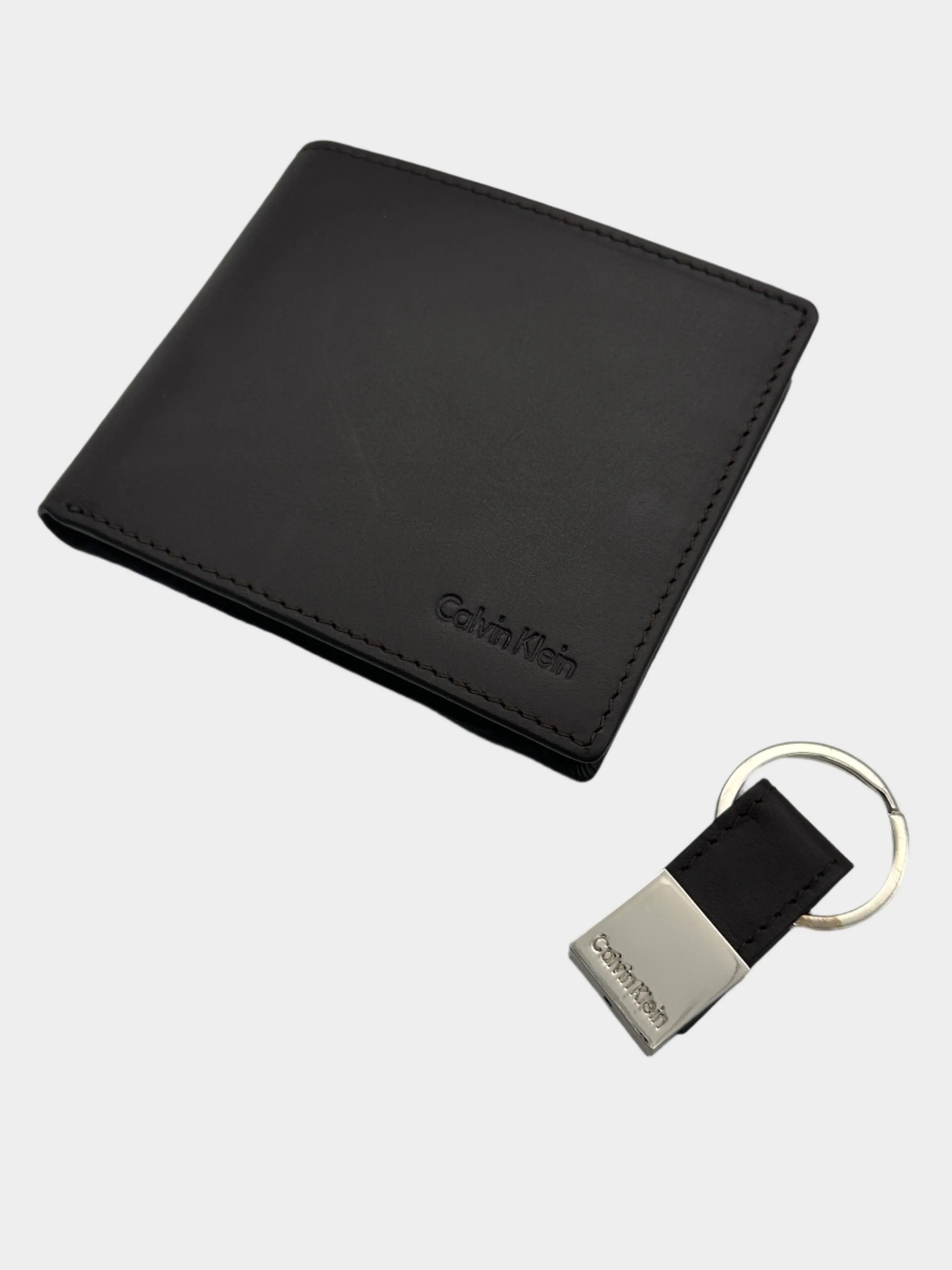 Leather Wallet With Keychain