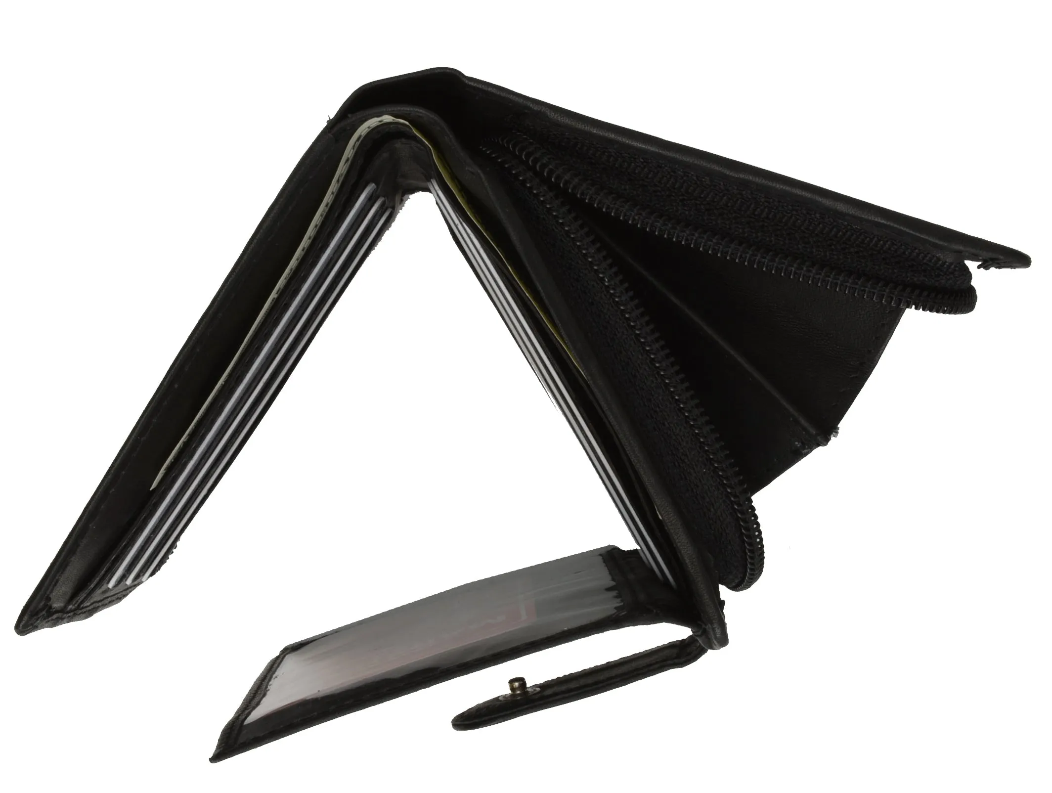 Leather Wallets For Women - Trifold Womens Wallet With Coin Purse