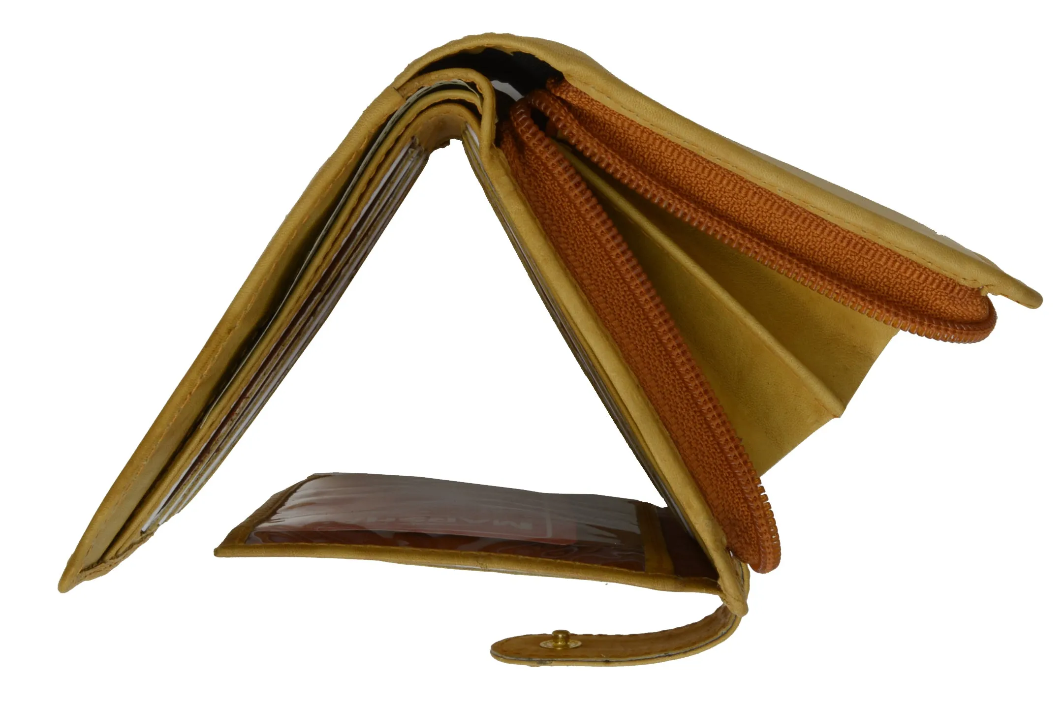 Leather Wallets For Women - Trifold Womens Wallet With Coin Purse