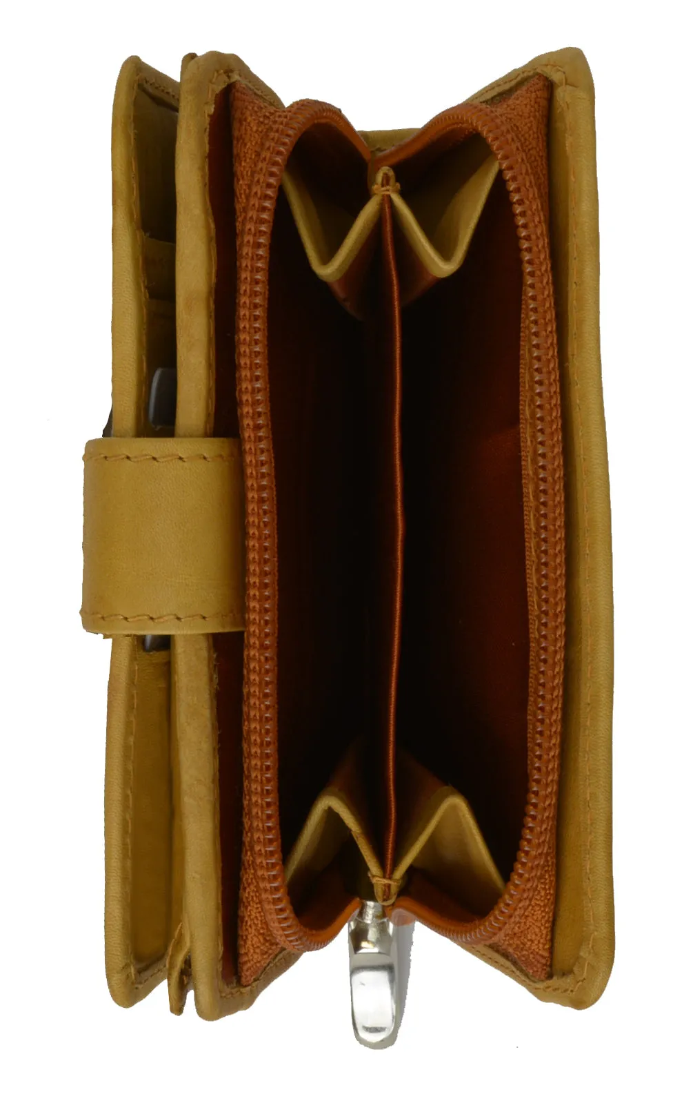 Leather Wallets For Women - Trifold Womens Wallet With Coin Purse