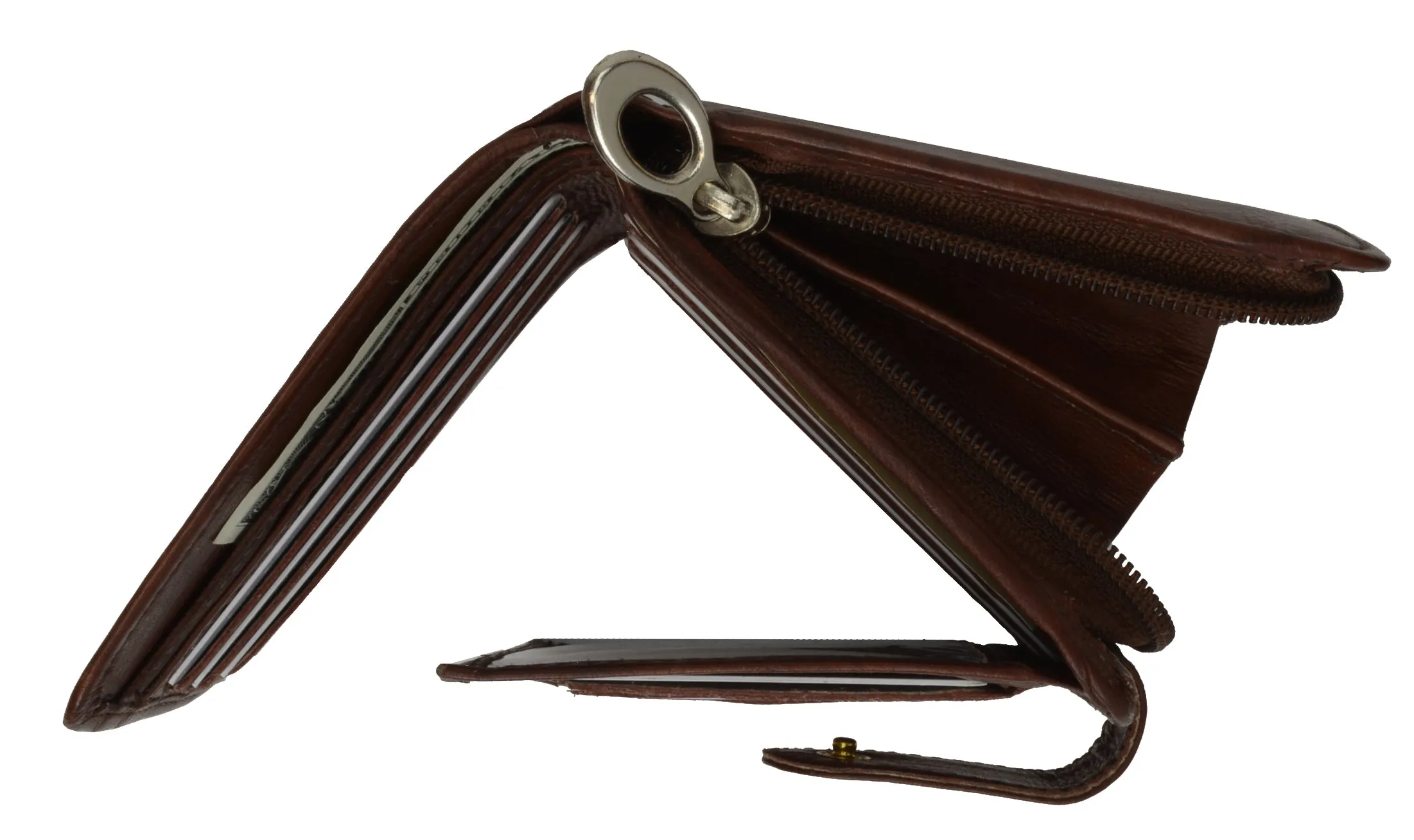 Leather Wallets For Women - Trifold Womens Wallet With Coin Purse