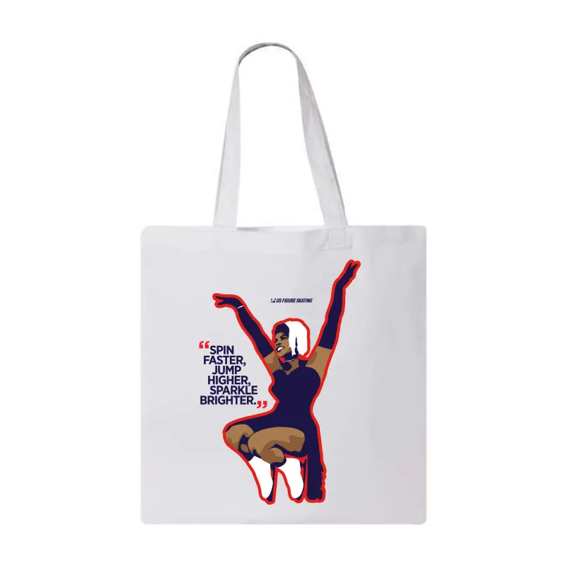 Mabel Fairbanks Skatingly Yours, Tote Bag