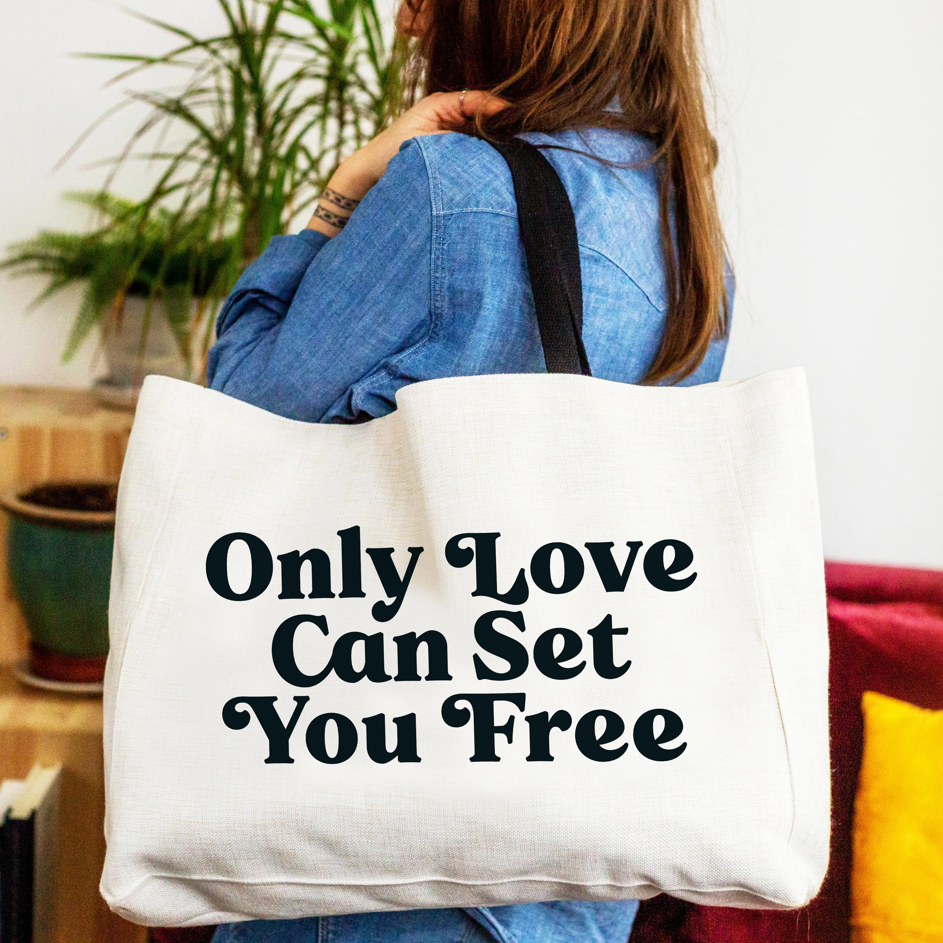 Only Love Can Set You Free Big Tote Bag