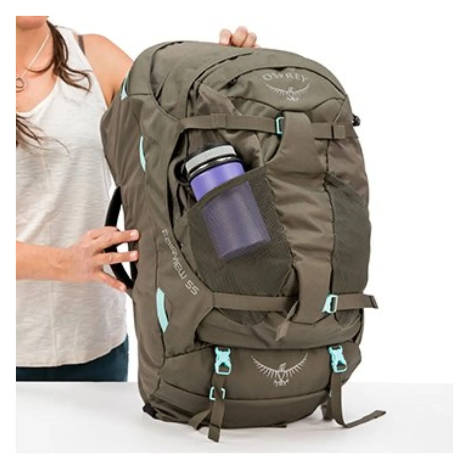 Osprey Fairview Travel Pack 55 Backpack - Extra Small/Small -  Women's Travel - Trekking