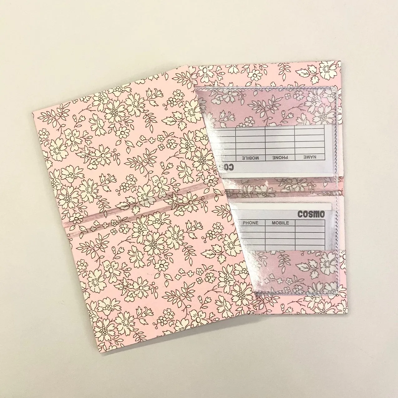 Patterned Cardholder with Clear Pockets