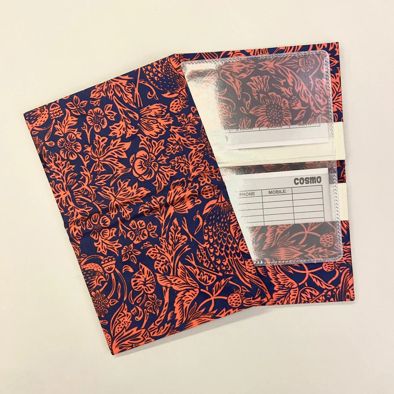 Patterned Cardholder with Clear Pockets