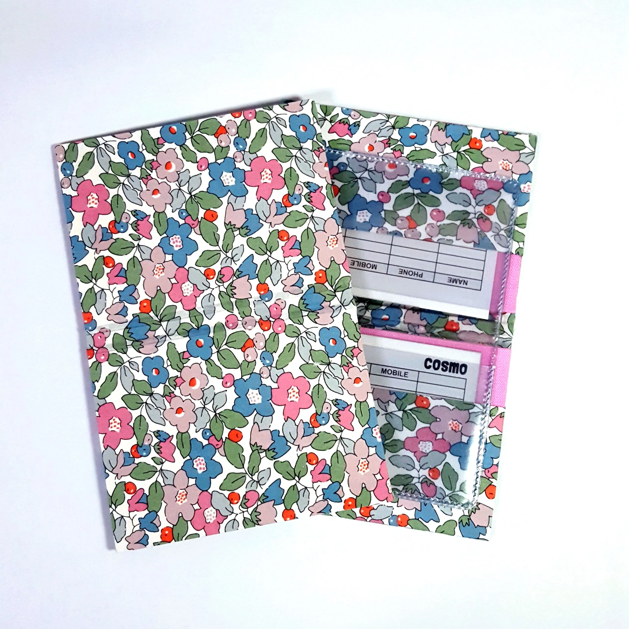 Patterned Cardholder with Clear Pockets
