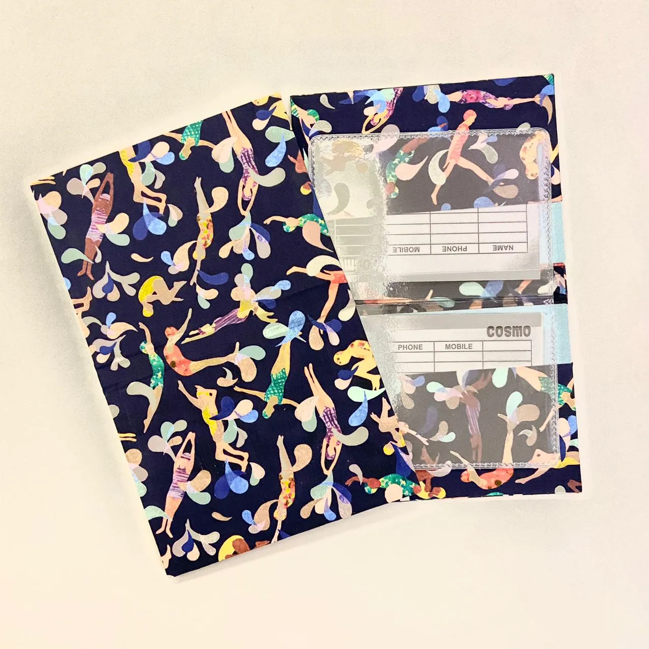 Patterned Cardholder with Clear Pockets
