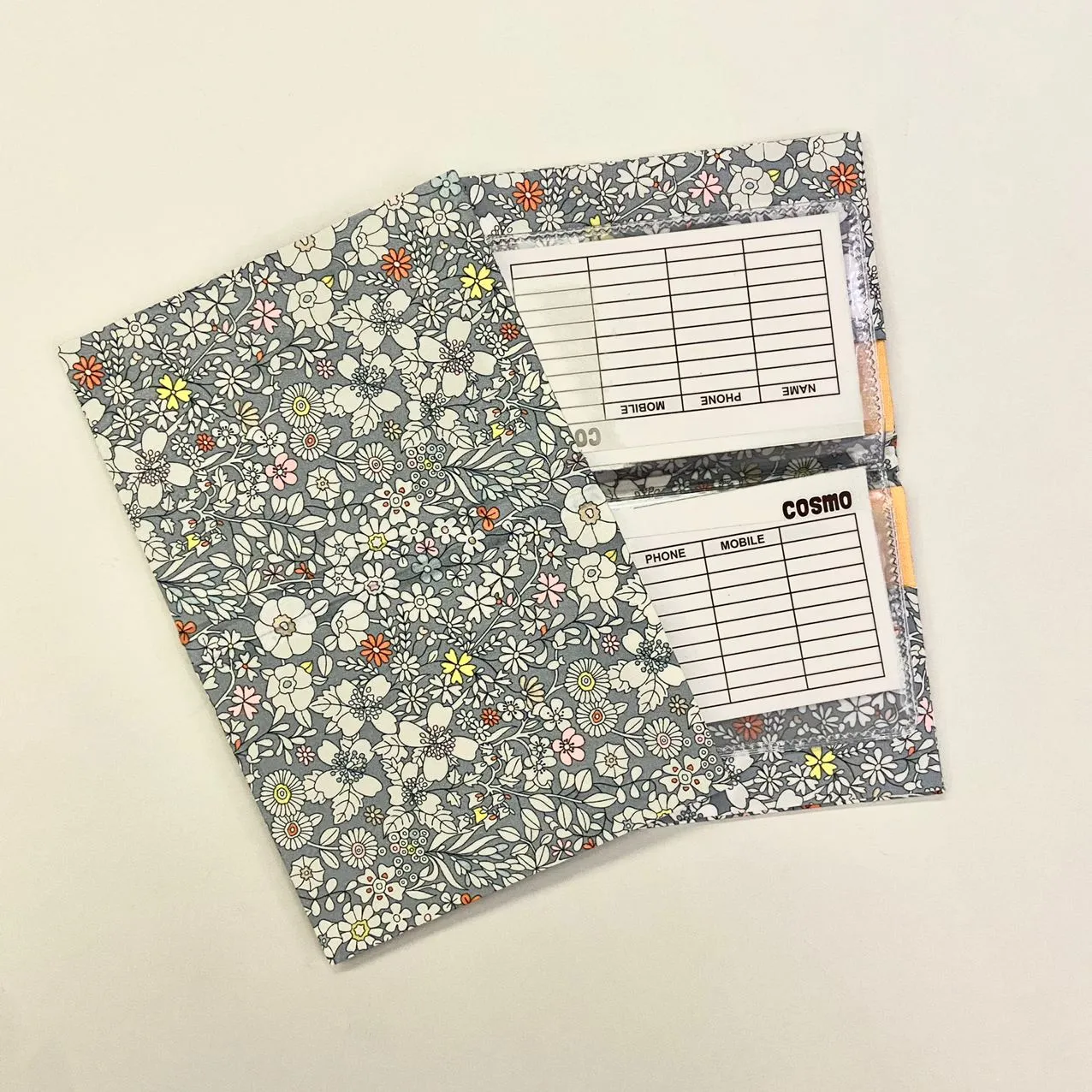 Patterned Cardholder with Clear Pockets