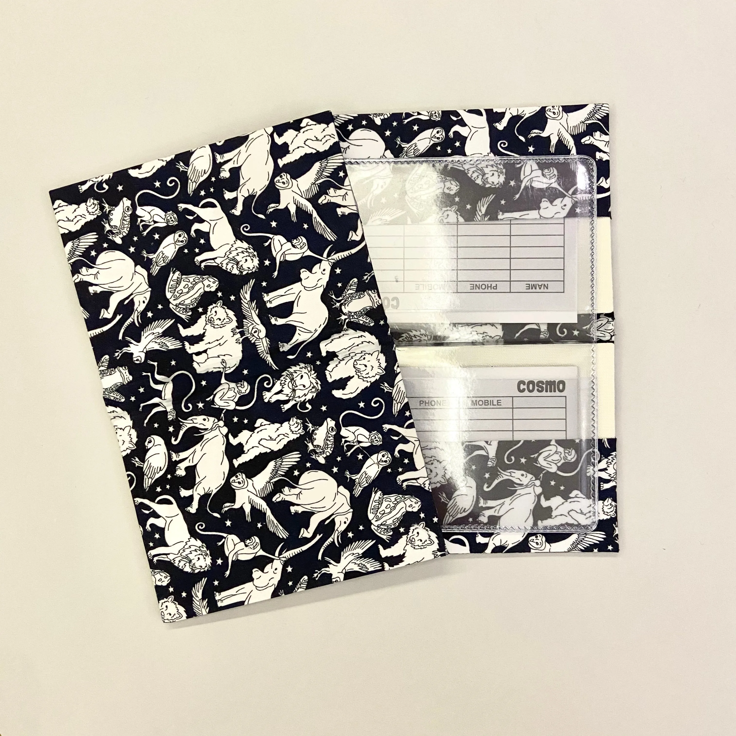 Patterned Cardholder with Clear Pockets
