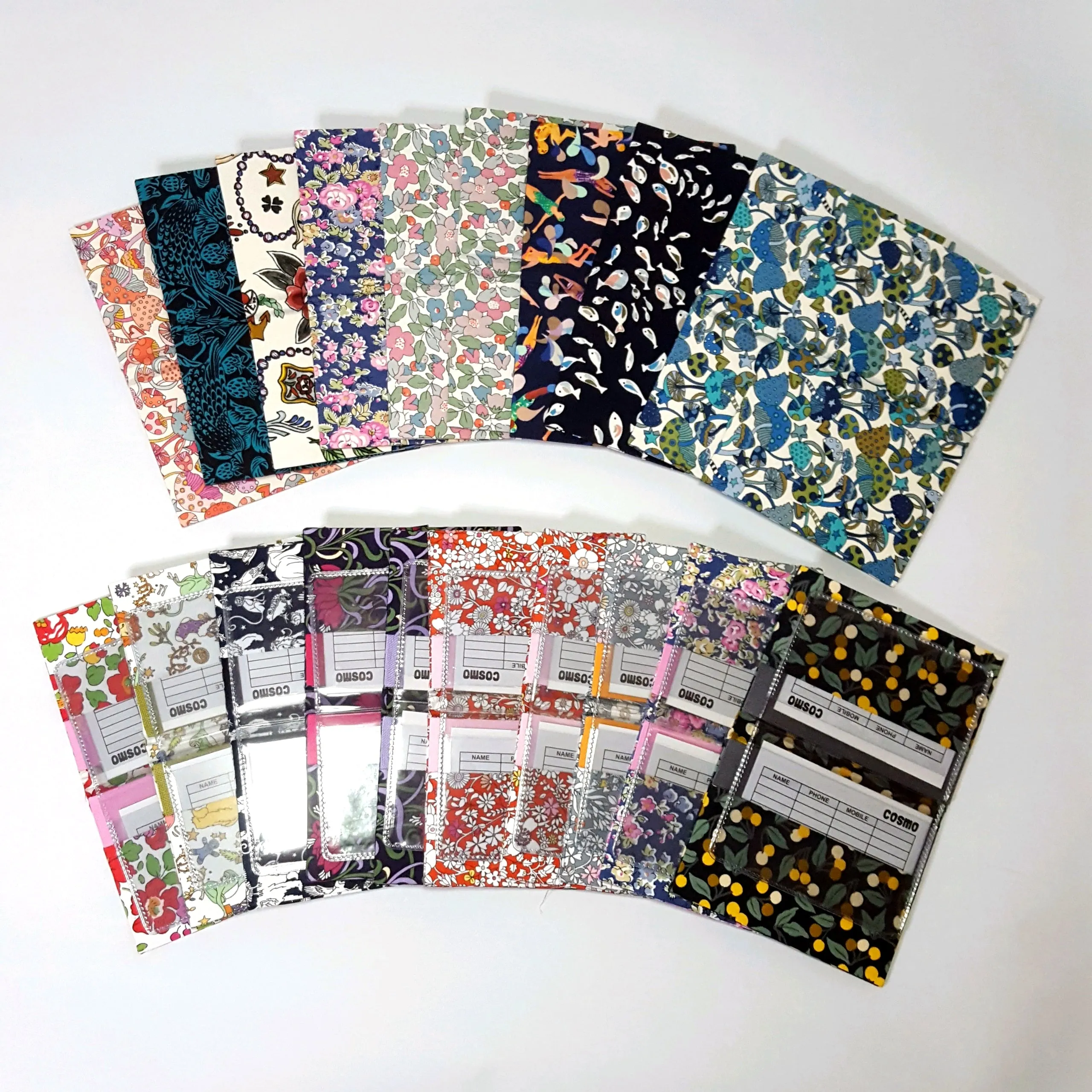 Patterned Cardholder with Clear Pockets