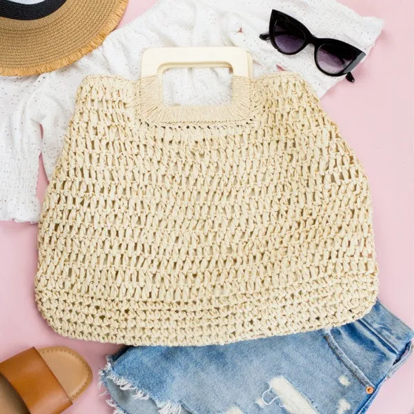 Spacious Oversized Straw Tote Bag