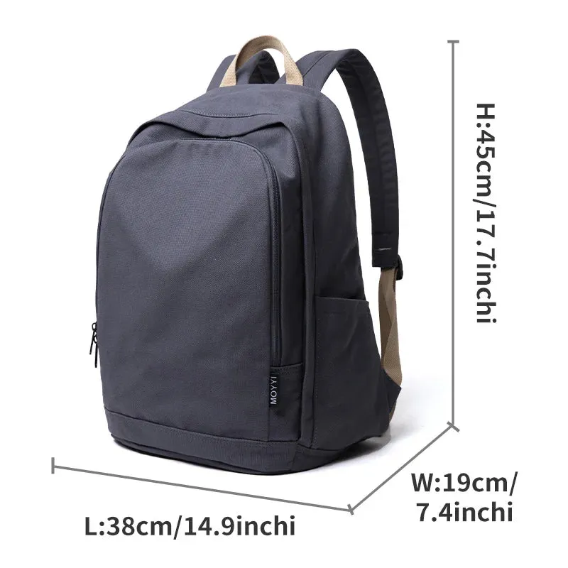 UAKISS  -  35L School Backpack for Women Lightweight Canvas Daily Rucksack 15.6 inch Laptop Bag Casual Unisex Travel Daypacks