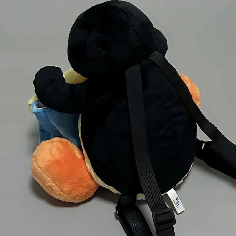 Uakiss 3D Anime Penguin Cute Backpacks Girls Patchwork Harajuku Plush Doll Bags Cotton Splicing Casual Storage Bags Japanese Bags Gifts