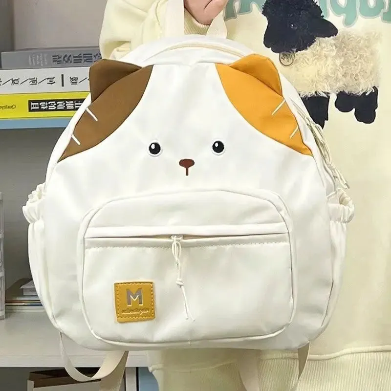 Uakiss Cat Womens Backpack Cute Fashion Cartoon College Style Small Casual Backpacks Nylon Kawaii Y2k Luxury Female Aesthetic Bags