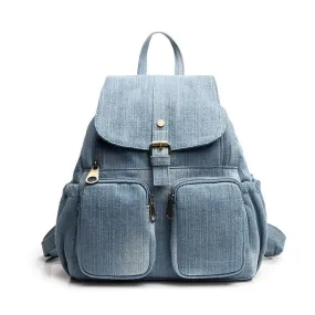 UAKISS  -  Denim Backpack Women's Leisure Travel Outing Shoulder Bag Large capacity Fashion Female Schoolbags Suitable For Girls Daypack