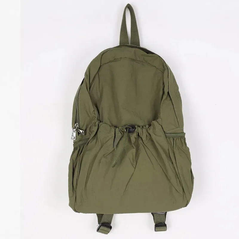 UAKISS  -  Fashion Streetwear Grunge Backpacks New Casual Vintage Pleated Schoolbags Women High-capacity Y2k Backpack for College Students