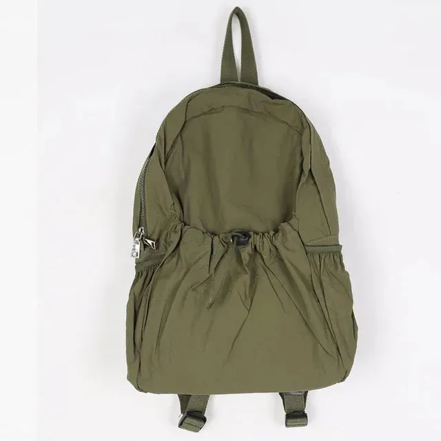 UAKISS  -  Fashion Streetwear Grunge Backpacks New Casual Vintage Pleated Schoolbags Women High-capacity Y2k Backpack for College Students