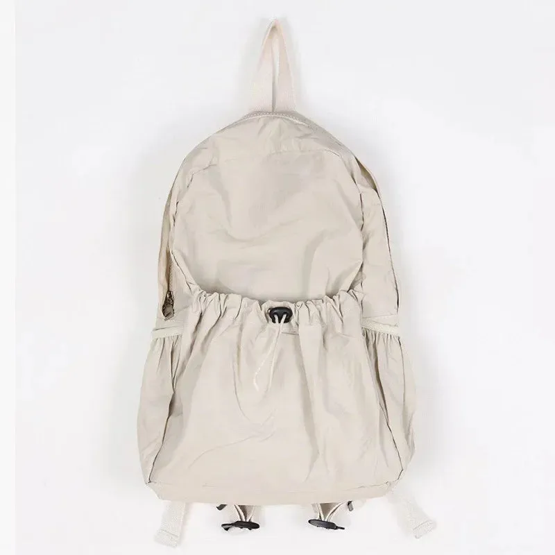 UAKISS  -  Fashion Streetwear Grunge Backpacks New Casual Vintage Pleated Schoolbags Women High-capacity Y2k Backpack for College Students