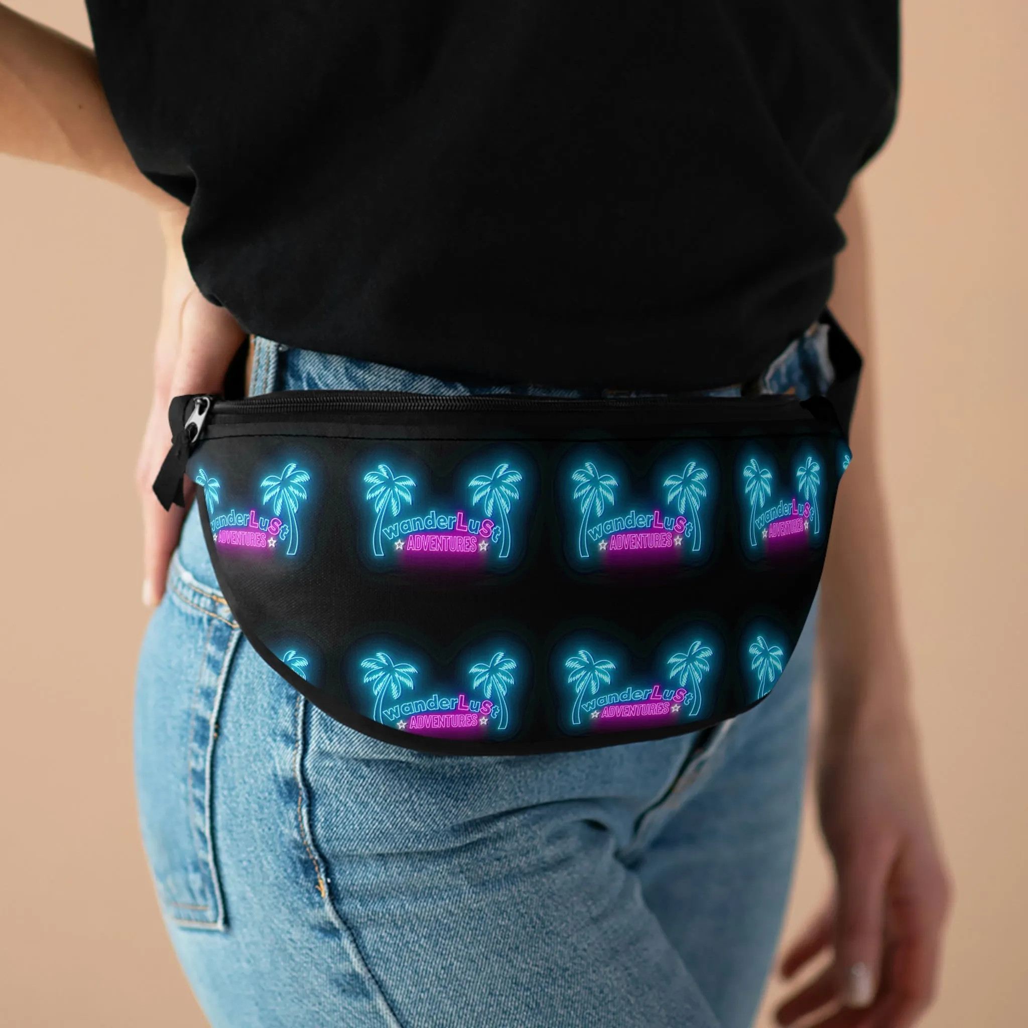 wanderLuSt Adventures All Over Pattern Fanny Pack Go Bag