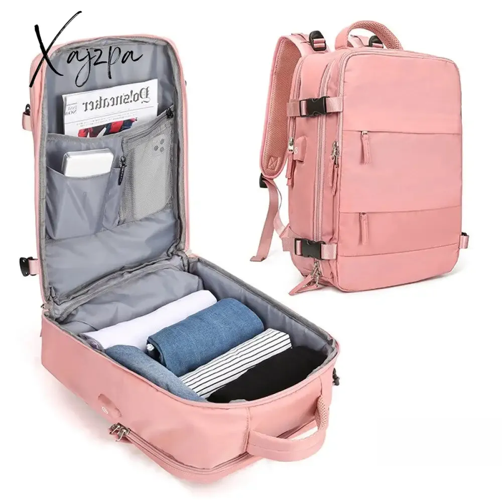 Xajzpa New Outdoor Luggage Bag Travel Backpack High Quality Men Women Laptop Backpacks Multifunction School Bags Male Mochila Femenina