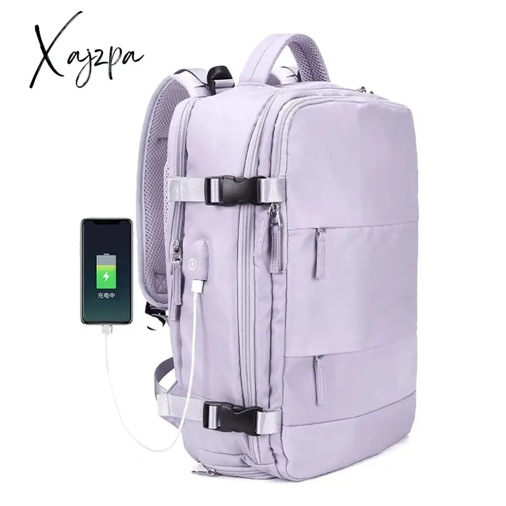 Xajzpa New Outdoor Luggage Bag Travel Backpack High Quality Men Women Laptop Backpacks Multifunction School Bags Male Mochila Femenina